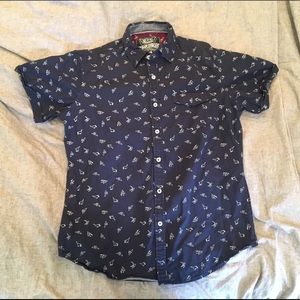Broken Threads Short-Sleeved Button Up